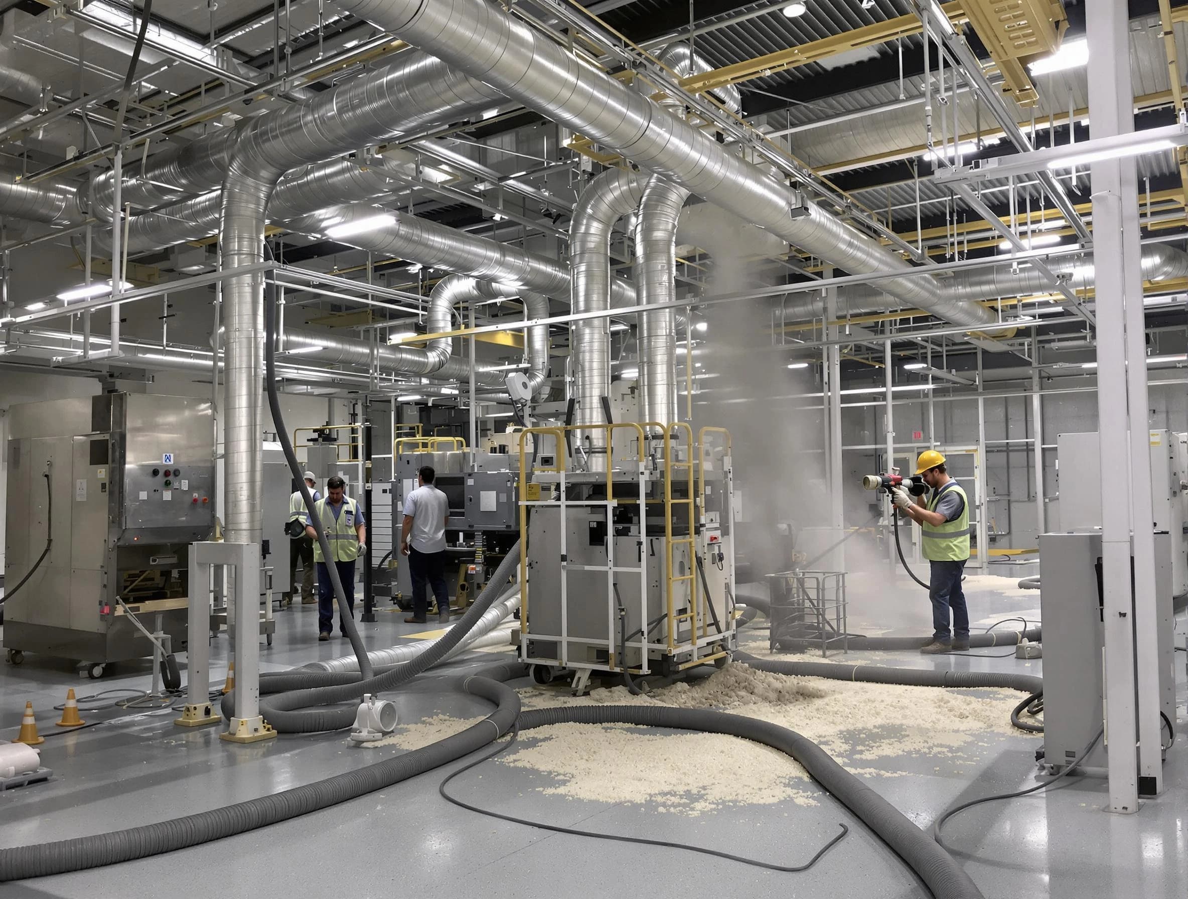 Heavy-duty industrial duct cleaning by Randolph Air Duct Cleaning in Randolph