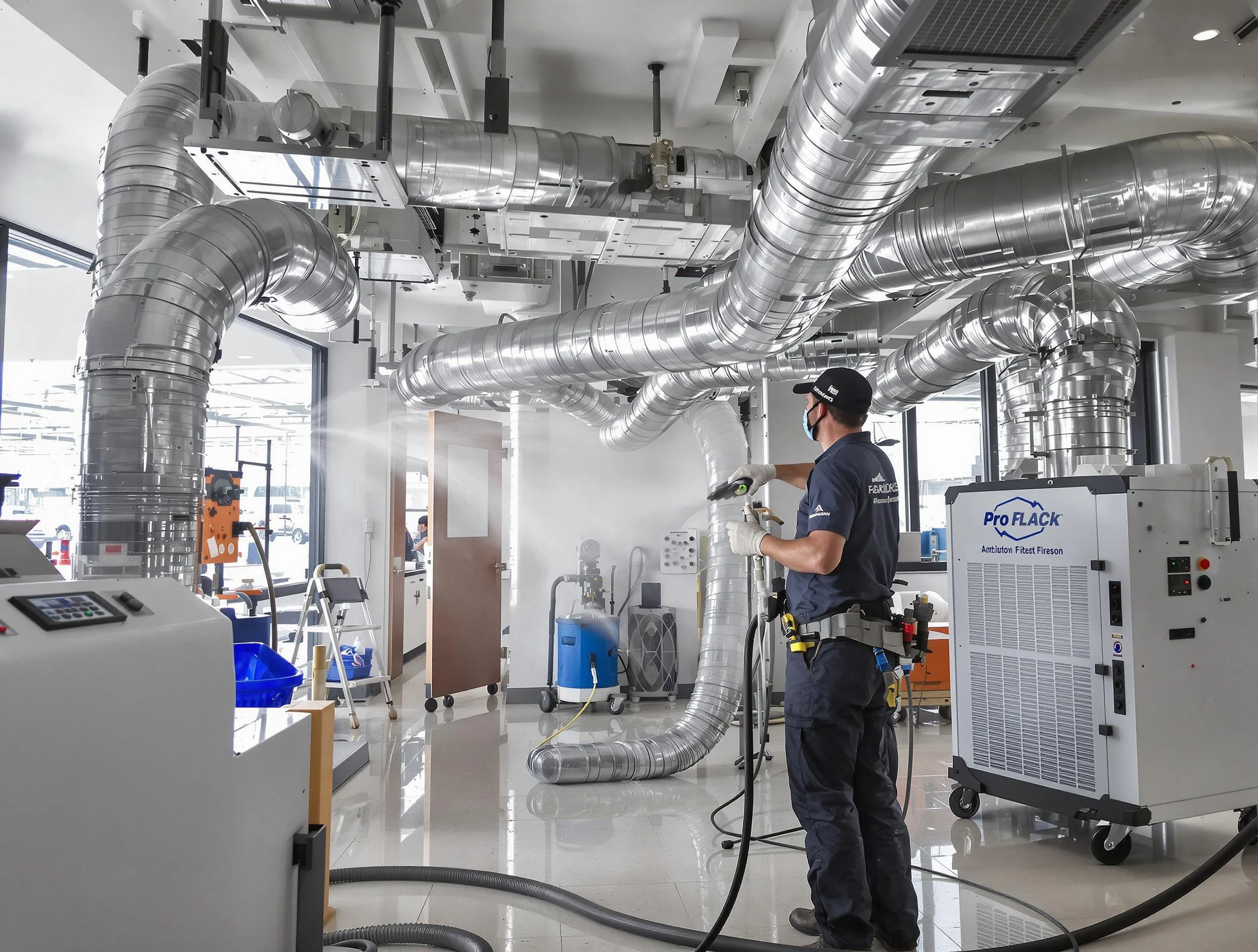 Negative Pressure Air Duct Cleaning in Randolph