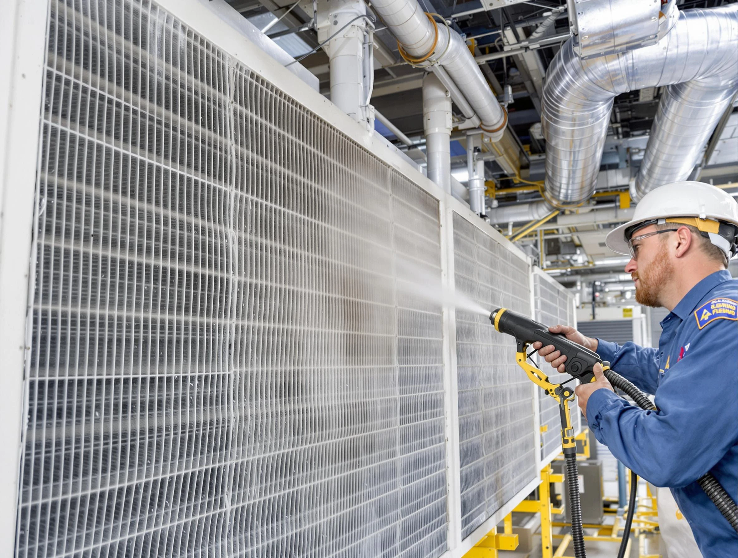 Professional commercial coil cleaning by Randolph Air Duct Cleaning in Randolph