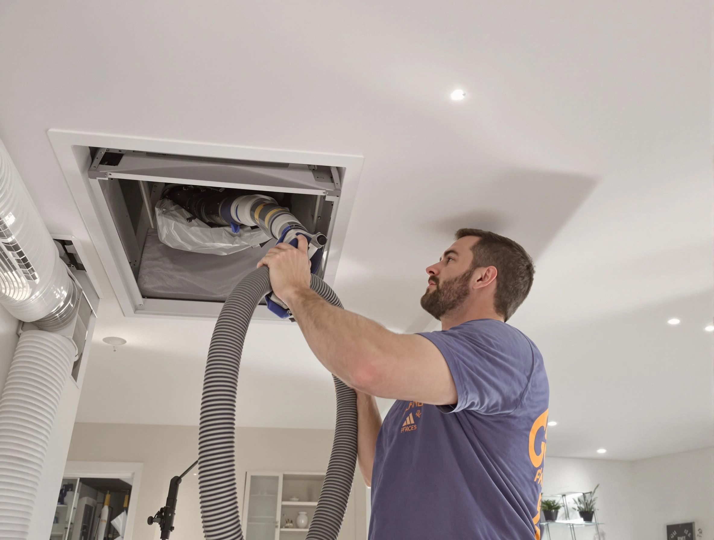 Precision indoor duct cleaning by Randolph Air Duct Cleaning in Randolph