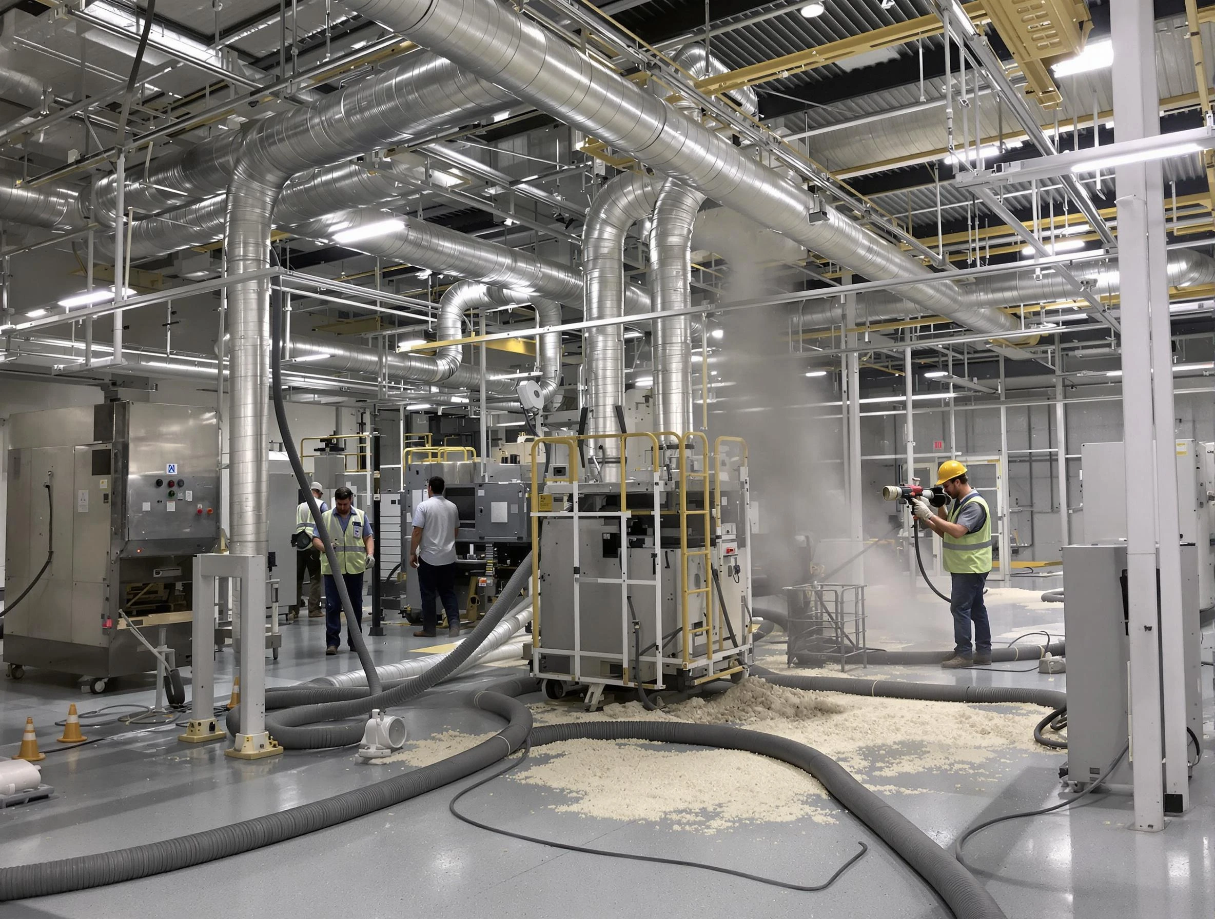 Heavy-duty industrial duct cleaning by Randolph Air Duct Cleaning in Randolph